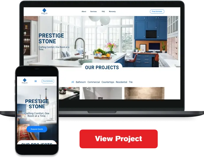 Prestige Stone - Black Diamond WA - Website Design & Development Service