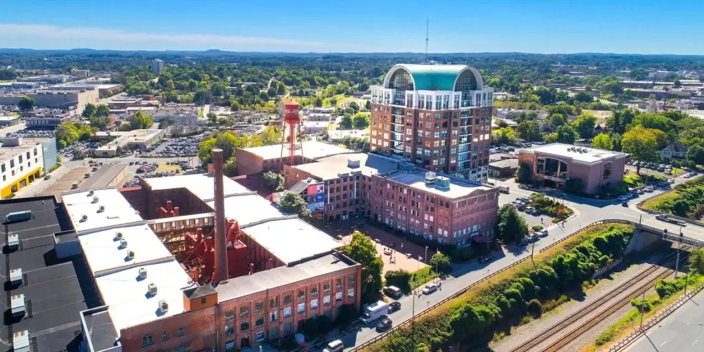 High Point, NC's cityscape with a focus on its urban architecture, ideal for Website Design High Point NC.