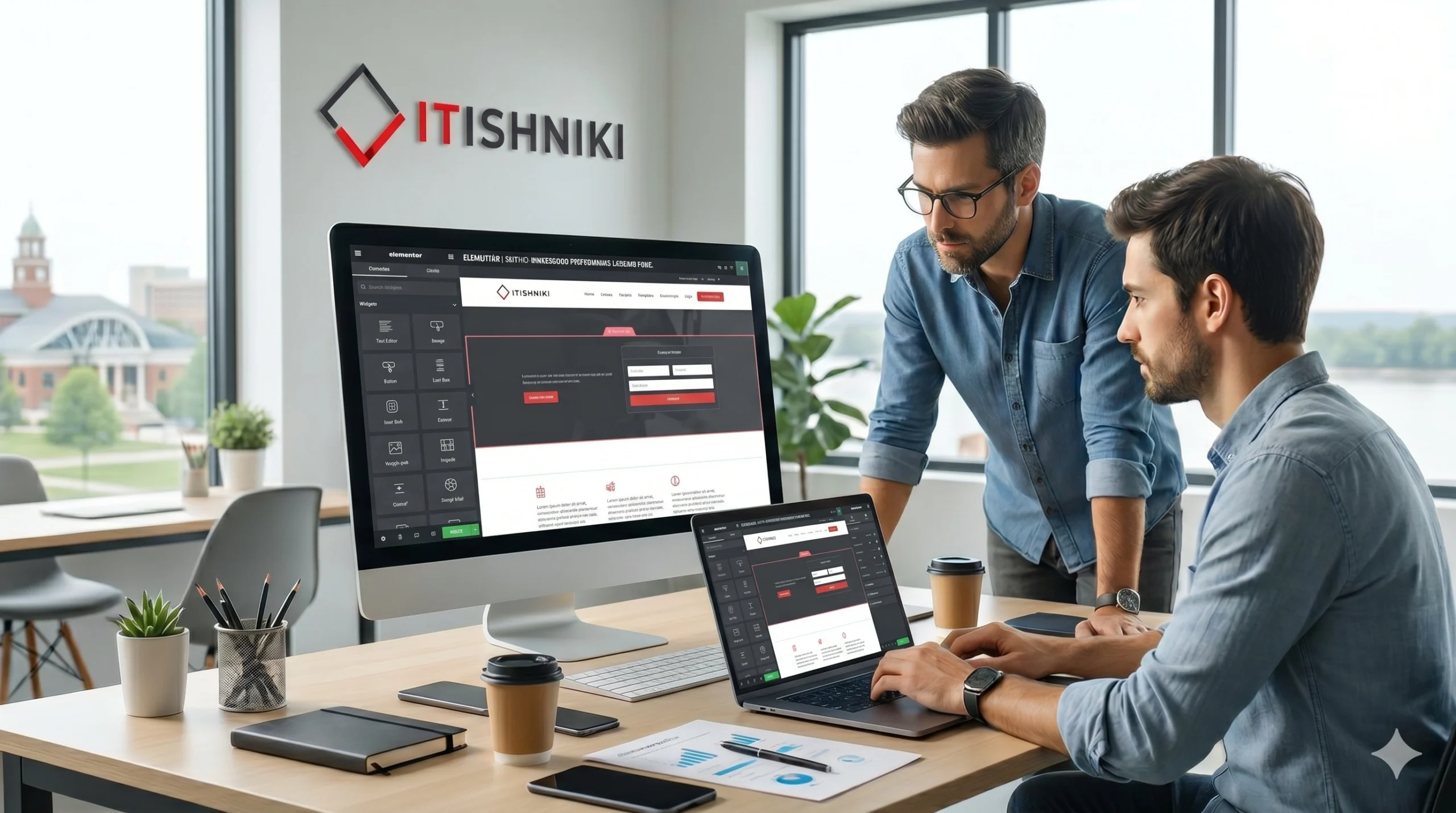 Owensboro IT specialists optimize client web design Owensboro performance with data-driven code on an office dashboard.